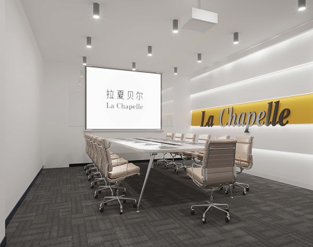拉夏贝尔杭州直播基地装修案例