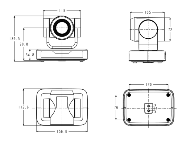 尺寸图（单位：mm）