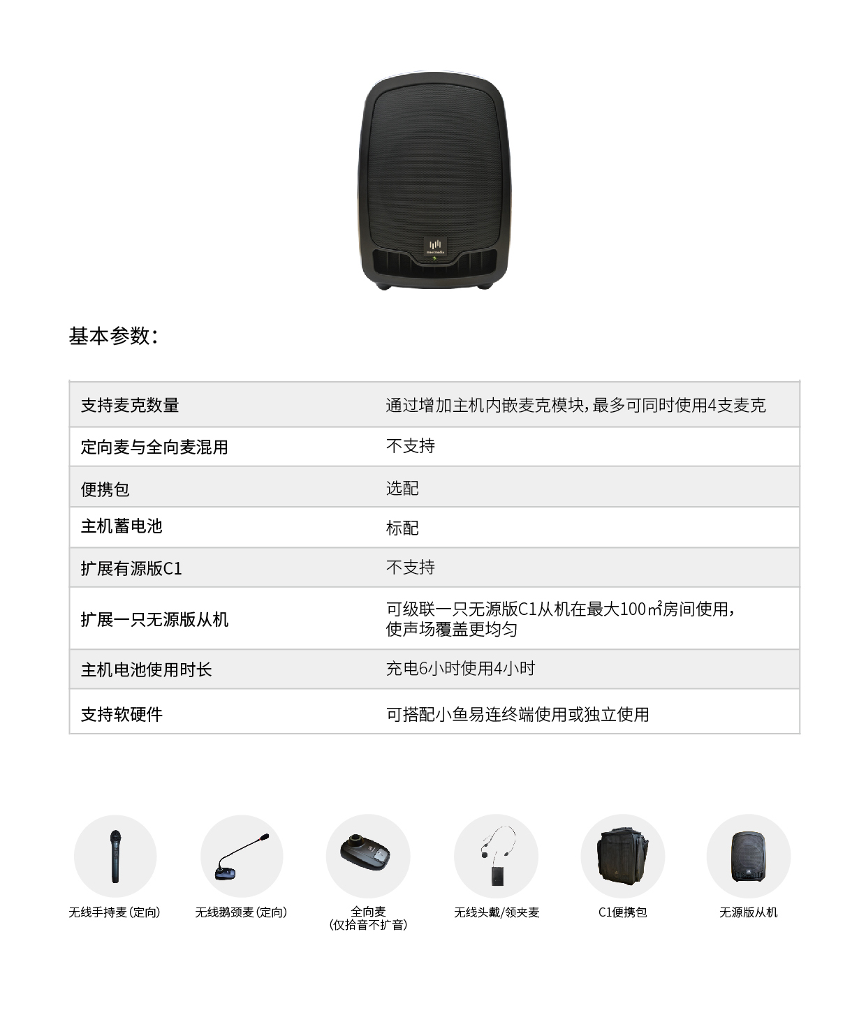 会易达C1标准版主机基本参数