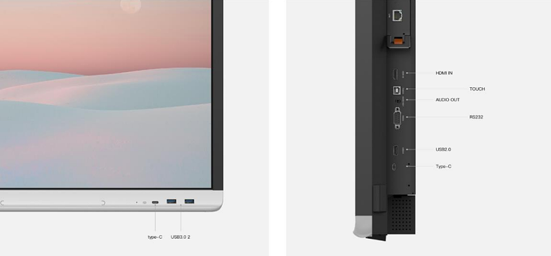 MAXHUB V5新增Type-C接口，一线即能轻松拓展其他设备