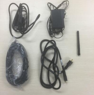 摄像头控制线、主机电源、网线、HDMI高清信号线、主机无线接收天线