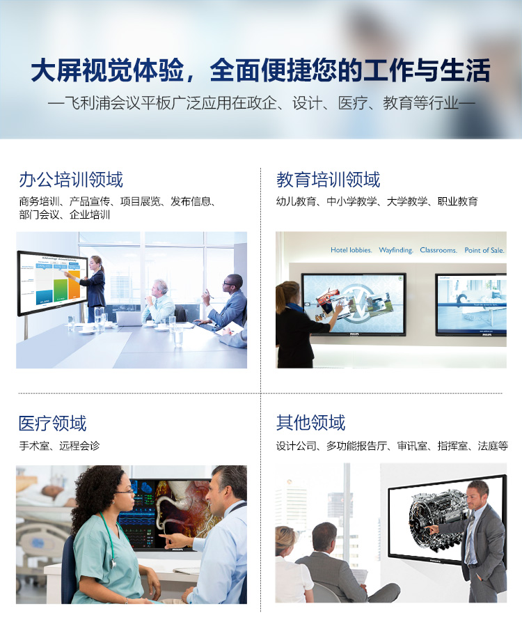 大屏视觉体验，全面便捷您的工作与生活